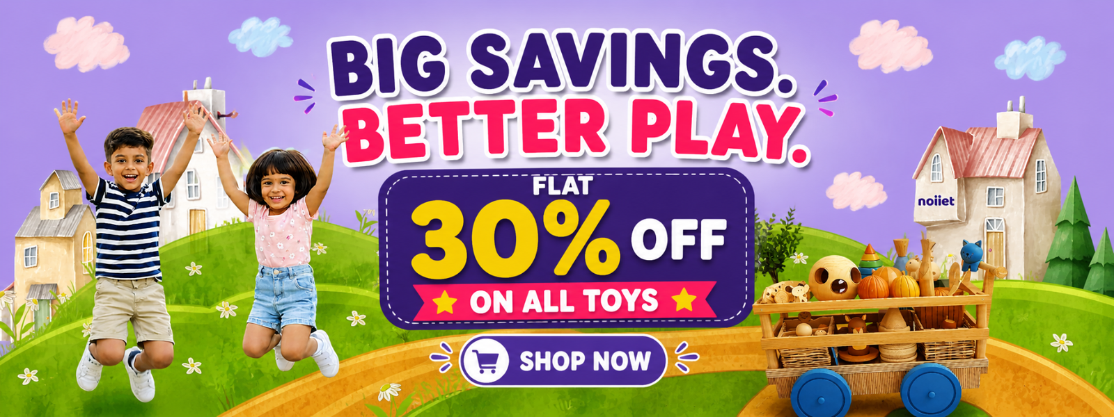 Kids playing with educational toys