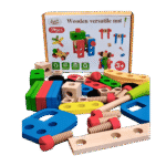wooden mini tool kit for skill development