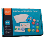Montessori number operation card set for kids learning math