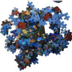 90 piece tube puzzle for kids