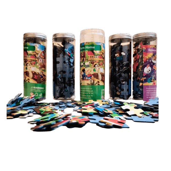 90 piece tube puzzle for kids