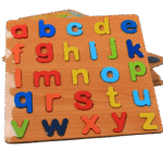 Wooden alphabet learning board for kids