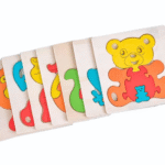 Preschool animal puzzle toy in use