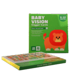 Early learning cards for babies 6 to 12 months with shapes and colors