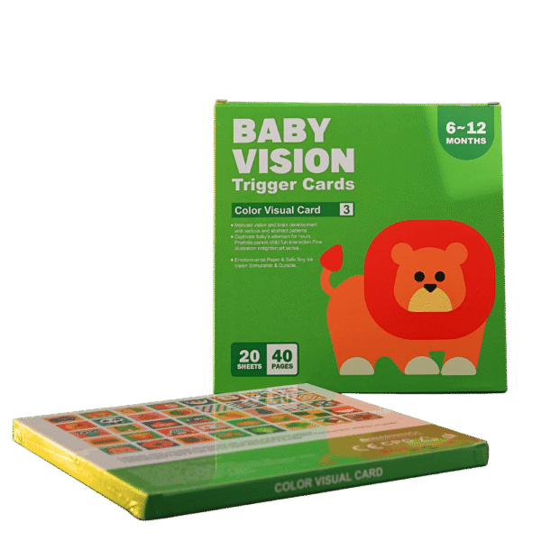 Early learning cards for babies 6 to 12 months with shapes and colors