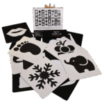 High contrast flash cards for babies age 3 to 6 months