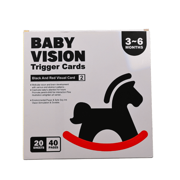 High contrast flash cards for babies age 3 to 6 months