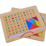 Dual sided black and white slate board for kids