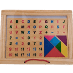 Dual sided black and white slate board for kids