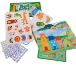 Preschool busy book for fine motor skill development