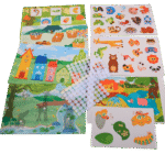 Preschool busy book for fine motor skill development