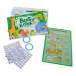 Preschool busy book for fine motor skill development