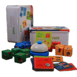 Colorful Rubiks cube with bell for kids