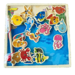 Sea creature magnetic fishing toy for kids