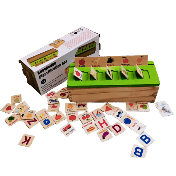 Early learning Montessori box for colours, shapes and objects sorting