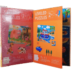 Preschooler working on logic puzzle activity