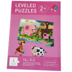Preschooler working on logic puzzle activity