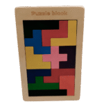Wooden tangram puzzle set for kids learning shapes
