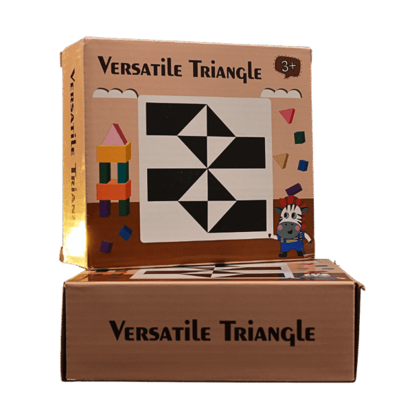 Versatile Triangle wooden geometric puzzle for kids