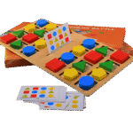 Educational shape matching battle game toy set
