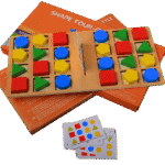 Educational shape matching battle game toy set