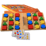 Educational shape matching battle game toy set