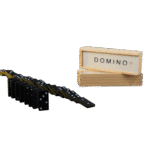 Classic wooden dominos set for kids