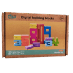 Colorful digital number block set for kids