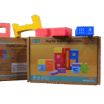 Colorful digital number block set for kids
