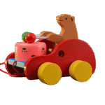 Colorful bear shaped drum toy for kids