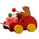 Colorful bear shaped drum toy for kids