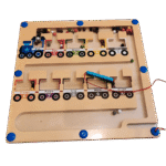 Colorful maze puzzle toy for preschool learning