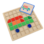 Wooden mosaic puzzle board for kids