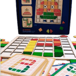 Wooden mosaic puzzle board for kids