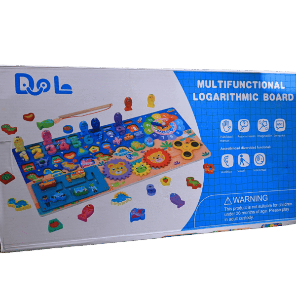 Colorful logarithmic board toy for preschool learning