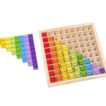 9 by 9 multiplication board with number tiles