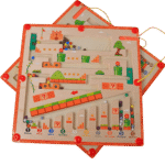 Colorful mushroom maze logic game for kids