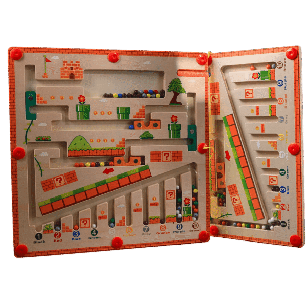 Colorful mushroom maze logic game for kids