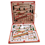 Colorful mushroom maze logic game for kids