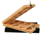 Traditional Pallanguli wooden board with stones