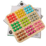 Wooden Sudoku game set for family brain training