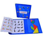 Travel friendly tangram puzzle book for kids