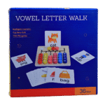 Vowel letter walk phonics board for kids