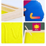 Early literacy Wordpad board in use