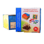 Wooden geometry assembly toy for toddlers