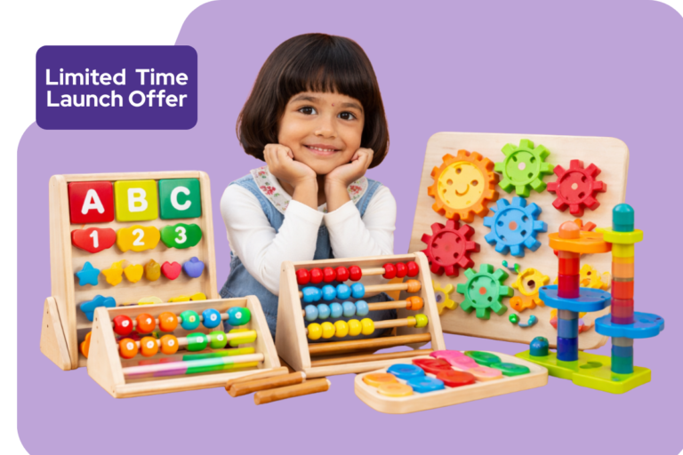 baby with educational toys