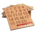 Child tracing numbers and shapes on the noiiet wooden tracing board Wooden number and shape tracing board for preschoolers by noiiet Parent guiding toddler as they trace shapes and numbers on noiiet board