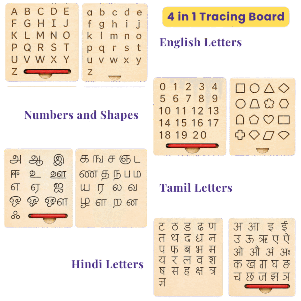 4 in 1 Tracing Boards